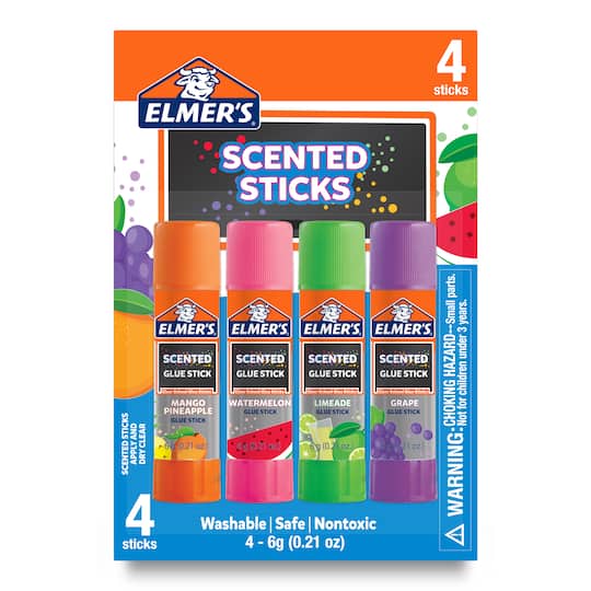 Elmer&#x27;s&#xAE; Clear Scented Glue Sticks, 4ct.